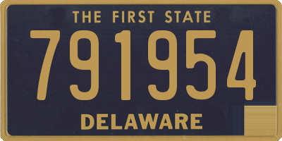 DE license plate 791954