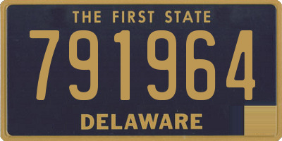 DE license plate 791964
