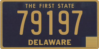DE license plate 79197