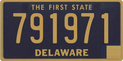 DE license plate 791971