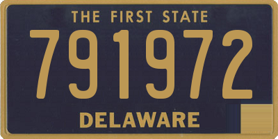 DE license plate 791972