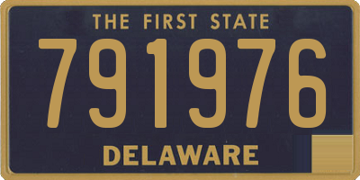 DE license plate 791976