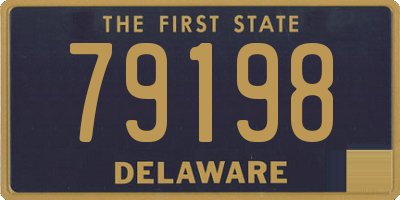 DE license plate 79198