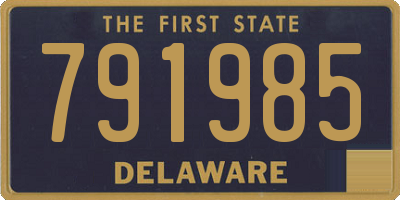 DE license plate 791985