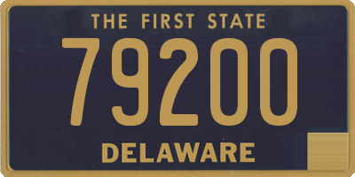 DE license plate 79200