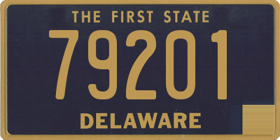 DE license plate 79201