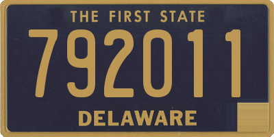DE license plate 792011