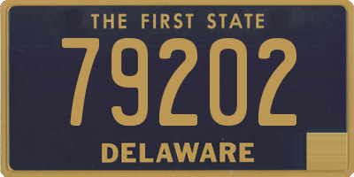 DE license plate 79202