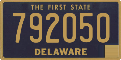 DE license plate 792050