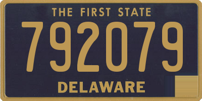 DE license plate 792079