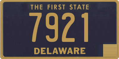 DE license plate 7921