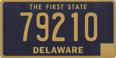 DE license plate 79210