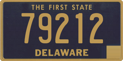 DE license plate 79212