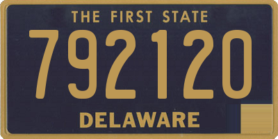 DE license plate 792120