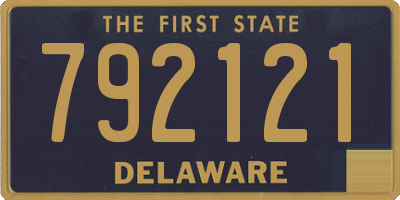 DE license plate 792121