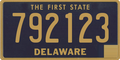DE license plate 792123