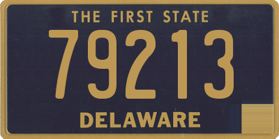 DE license plate 79213