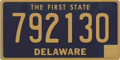 DE license plate 792130