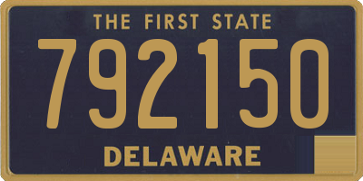 DE license plate 792150