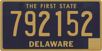 DE license plate 792152