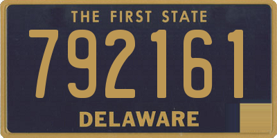 DE license plate 792161