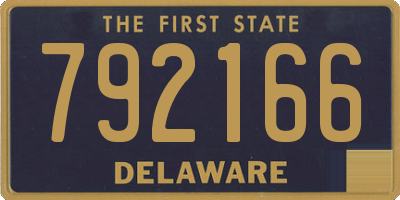 DE license plate 792166