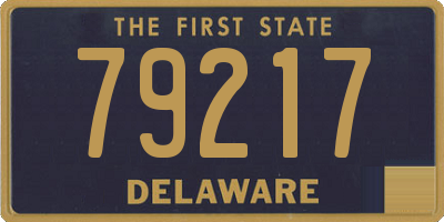 DE license plate 79217
