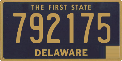 DE license plate 792175