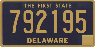 DE license plate 792195