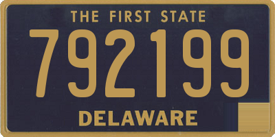 DE license plate 792199