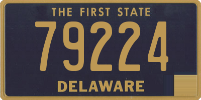 DE license plate 79224