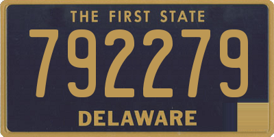 DE license plate 792279