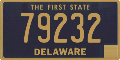 DE license plate 79232