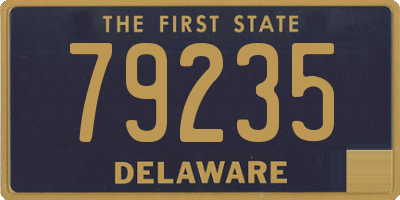 DE license plate 79235