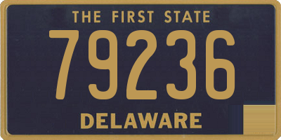 DE license plate 79236