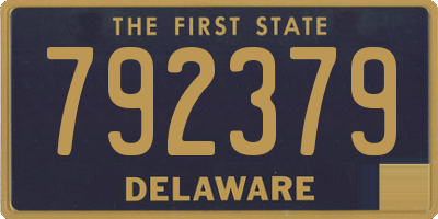 DE license plate 792379