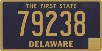 DE license plate 79238