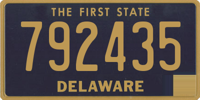 DE license plate 792435