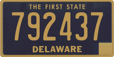 DE license plate 792437