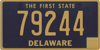 DE license plate 79244