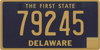DE license plate 79245