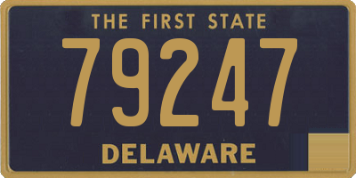 DE license plate 79247