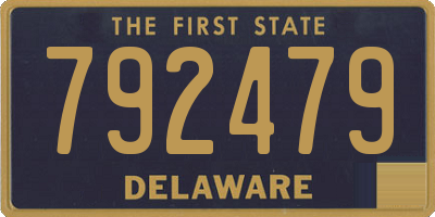 DE license plate 792479