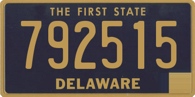 DE license plate 792515