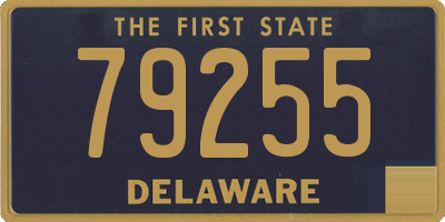 DE license plate 79255