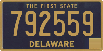 DE license plate 792559