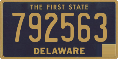DE license plate 792563