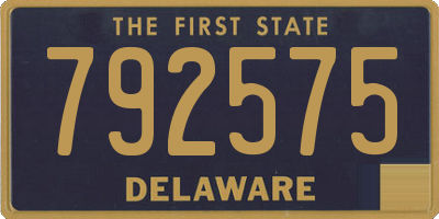 DE license plate 792575