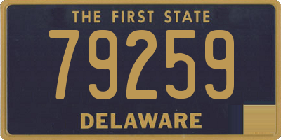 DE license plate 79259