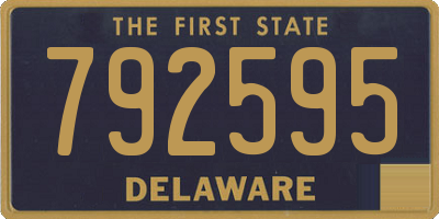 DE license plate 792595